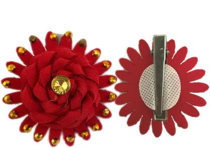 Maahal Flower Alligator Clip Hair Accessories clip for Baby, Kids, Girls, Pack of 2 Hair Clip