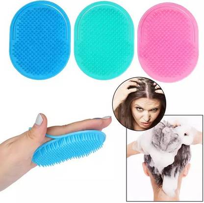 Nyamah sales Hair Scalp Comb Dandruff Cleaning Brush Shower Scalp Shampoo Scalp Massager 3pcs