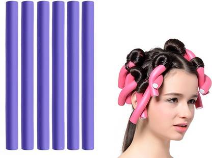 Shihen Twist-Flex Rods Flexible Curl Sponge Foam Hair Rollers Curling Sticks 6pcs Hair Curler