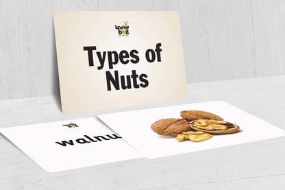 brainybeez Types of Nuts Flashcards
