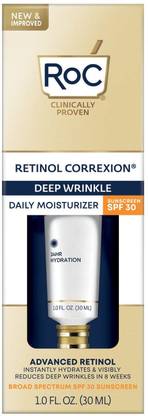 ROC Retinol Correxion, Deep Wrinkle Daily Moisturizer, Spf 30, 1 Fl Oz
