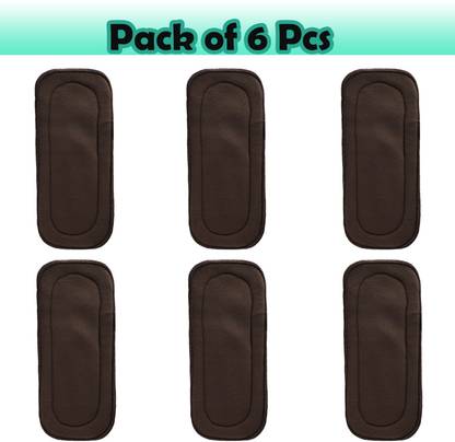 Naxyian 5 Layer Charcoal Inserts Liners Cloth Diaper Liner for Newborn Infants Toddlers - L