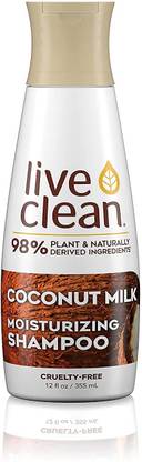 Live Clean Coconut Milk Moisturizing Shampoo, 12 Fluid Ounce