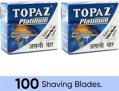 TOPAZ Platinum Double Edges Salon Shaving Blades