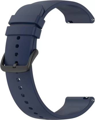 Mak Creation Silicon Black Buckle 22MM Smart Watch Strap compatible for 22mm Smart Watches Smart Watch Strap