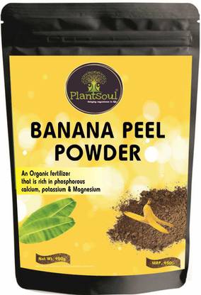 Plantsoul Banana Peel Powder Fertilizer for Plants, Natural Bloom Booster for Gardening Fertilizer