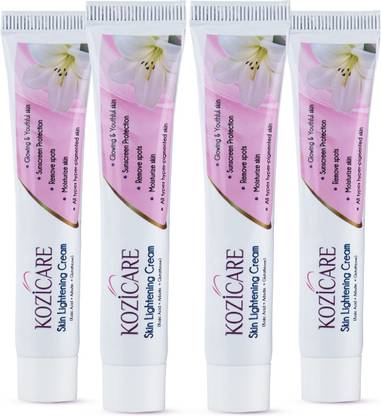Kozicare Skin Lightening Cream with Kojic Acid & Arbutin-15gm (Pack of 4)