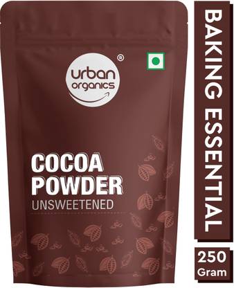 Urban Organics Unsweetened Dark Cocoa Powder-Natural & Gluten Free-250gm Cocoa Powder