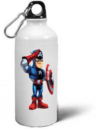 CHARMING Captain America CCD2 Printed Sipper Water Bottle 600 ml Sipper