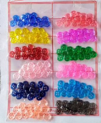 SK TRADERS Multicolour Botton Polyester Buttons