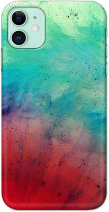 NDCOM Back Cover for iPhone 11 Turquoise Abstract Printed