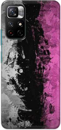 NDCOM Back Cover for REDMI NOTE 11T 5G Pink Black Pattern Printed