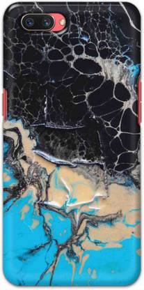 NDCOM Back Cover for OPPO A3s Abstract Paint Printed