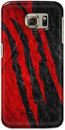 NDCOM Back Cover for Samsung Galaxy S6 Red Printed