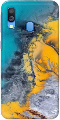 NDCOM Back Cover for Samsung Galaxy A40 Water And Colors Printed