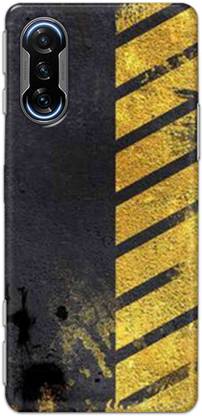 NDCOM Back Cover for POCO F3 GT Yellow Zebra Crossing Printed