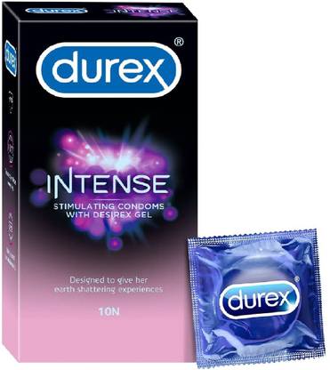 DUREX INTENSE CONDOMS 10 COUNT PACK OF 1 PCS Condom