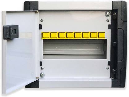 Smuf 8 Way SPN MCB Box, Double Door MCB Distribution Board
