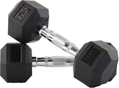 Fitizen Dumb bell 5kg set Fixed Weight Dumbbell