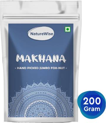 Naturewise PREMIUM FOX NUTS (PHOOL MAKHANA) LOTUS SEED POP Lotus Seeds(Makhana)