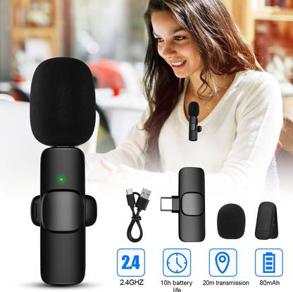IBS POPULAR C- type Mic K9 Wireless For Vlogs Interview Youtubers for live broadcast Microphone