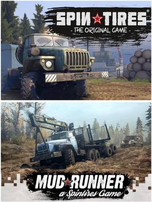 2Cap Spin Tires & Mud Runner Combo Pc Dvd Game (Offline only) Complete Games (Complete Edition)