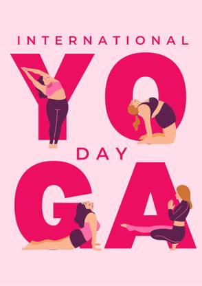 International Yoga Day Wall Poster For School and Colleges Photographic Paper