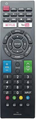 SHIELDGUARD Remote Control No. 445, Compatible for LED TV with Netflix & YouTube Function Sharp Remote Controller
