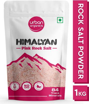 Urban Organics Himalayan Pink Salt|Sendha Namak|Non Iodised -1kg Himalayan Pink Salt