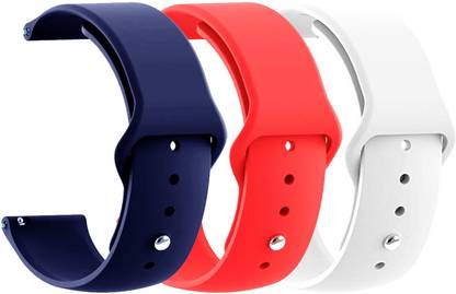 AOnes Pack of 3 Silicone Belt Watch Strap for Fire Boltt Ninja Smart Watch Strap