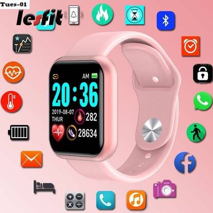YKARN S1(D20) ULTRA FITNESS TRACKER STEP COUNT SMART WACTHPINK(PACK OF 1) Smartwatch