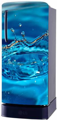 Psychedelic Collection 58 cm 3D Falling Water Drops Self Adhesive Sticker Fridge wrap Sticker Self Adhesive Sticker