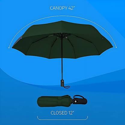 Cairoman 3 Fold Fully Automatic Rain UV Protection Portable Foldable Tiny Travel Folding Umbrella