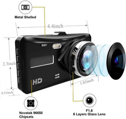 CLEGO Touch Screen Dual Dash Camera FHD Front and Rear Driving Recorder Reverse Assist Camera System