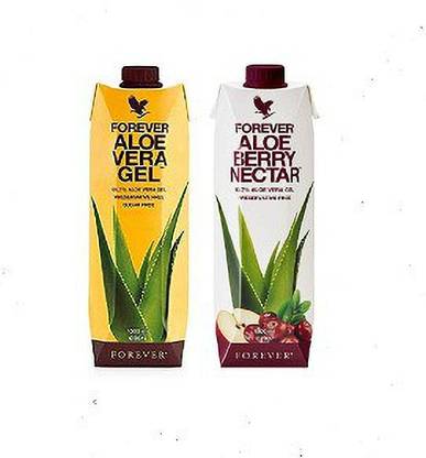 FOREVER Aloe Vera Gel & Aloe Berry Nectar (1 Lit each)