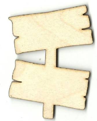 Xuwap MDF-Sign_15X15 CM Birch Wood Veneer