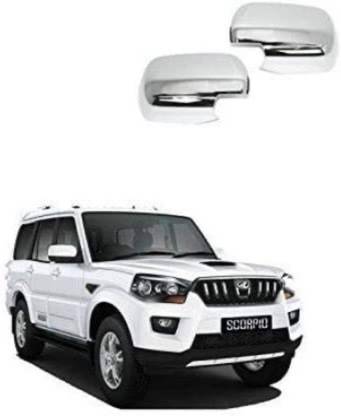 paxauto Side Mirror Cover Chrome Mahindra Scorpio 2017 Onwards Set Of 2Pcs Chrome MAHINDRA Scorpio Side Garnish