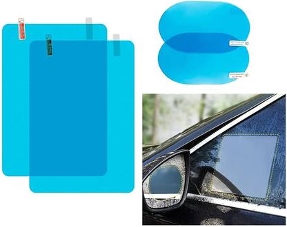 Gadiparts Square and Oval Car Accessories Waterproof Anti Fog Film Rainproof Mirror Film Car Mirror Rain Blocker
