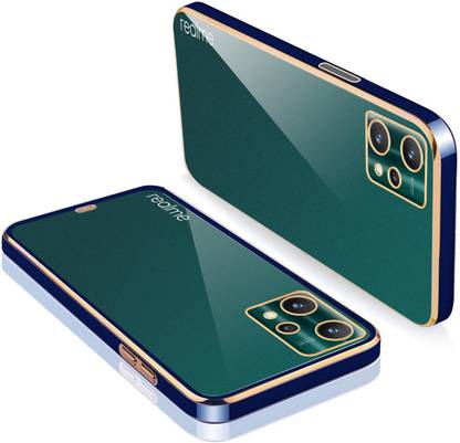 ELEF Back Cover for Realme 9 Pro Plus Electroplating TPU Transparent Soft Silicon Chrome Case