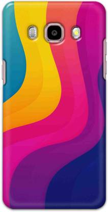 NDCOM Back Cover for Samsung Galaxy J5 2016 Rainbow Color Wave Printed