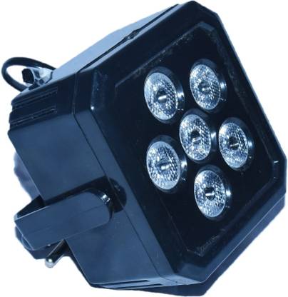 Riptu Dj Lights 6 Leds Rgb Color Par Ligh with remote Single Disco Ball