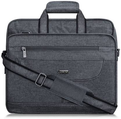 LOREM Grey Color Linen 28L Messenger Bag For Men OE-New-BG25 Waterproof Multipurpose Bag