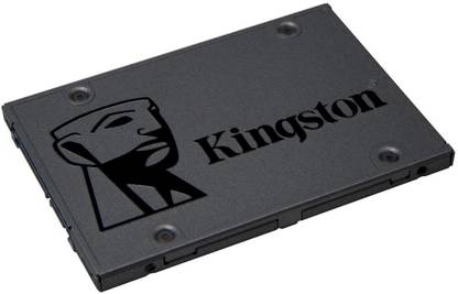 KINGSTON A400 480 GB Desktop, All in One PC's Black SATA III Internal Solid State Drive (SSD) (SA400S37/480G)