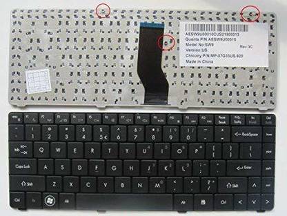 TechSonic For HCL M1064 HASEE SW9 AESW91404US1A168 AESW9US1A168 Internal Laptop-size Laptop Keyboard Compatible with Desktop, Laptop, Mac For HCL M1064 HASEE SW9 AESW91404US1A168 AESW9US1A168