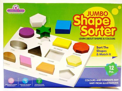 Darshan Toys Jumbo Shape Sorter Play & Learn Early Skill Hand-Eye Coordination
