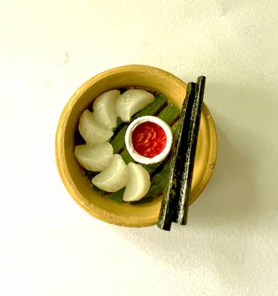 The monument shop Momos fridge magnet miniature food Fridge Magnet Pack of 1