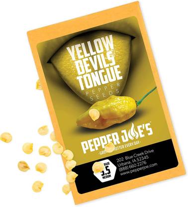 VibeX ® RXI-704 Yellow Devil’s Tongue Pepper Seeds Seed