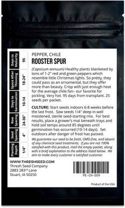 VibeX ® XXL-824 Rooster Spur Chilli Pepper Seeds Seed