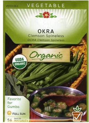 VibeX ® XLR-624 Spineless Okra Green Seeds Seed