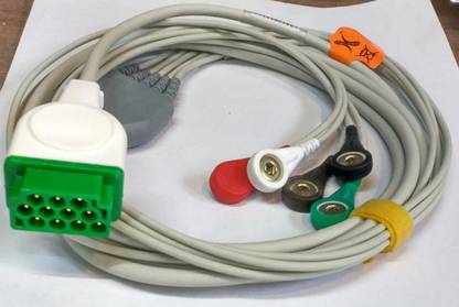 Hygeia 5 LEAD ECG CABLE Pulse Oximeter